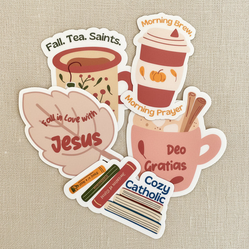 Cozy Catholic Fall Stickers