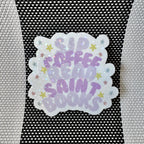 "Sip & Read Saint Books" Sticker
