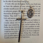 St. Michael the Archangel metal chain bookmark with sword charm and medal (3 of 5)