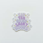 Holographic Sip and Read Saint Books Catholic sticker (1 of 5)