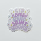 Holographic Sip and Read Saint Books Catholic sticker (2 of 5)