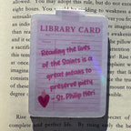 Holographic Catholic magnetic bookmark with saint quote (8 of 11)