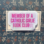 Holographic Catholic book club sticker (1 of 3)