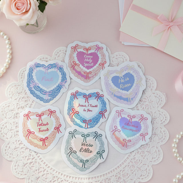 Catholic Coquette Cake Stickers