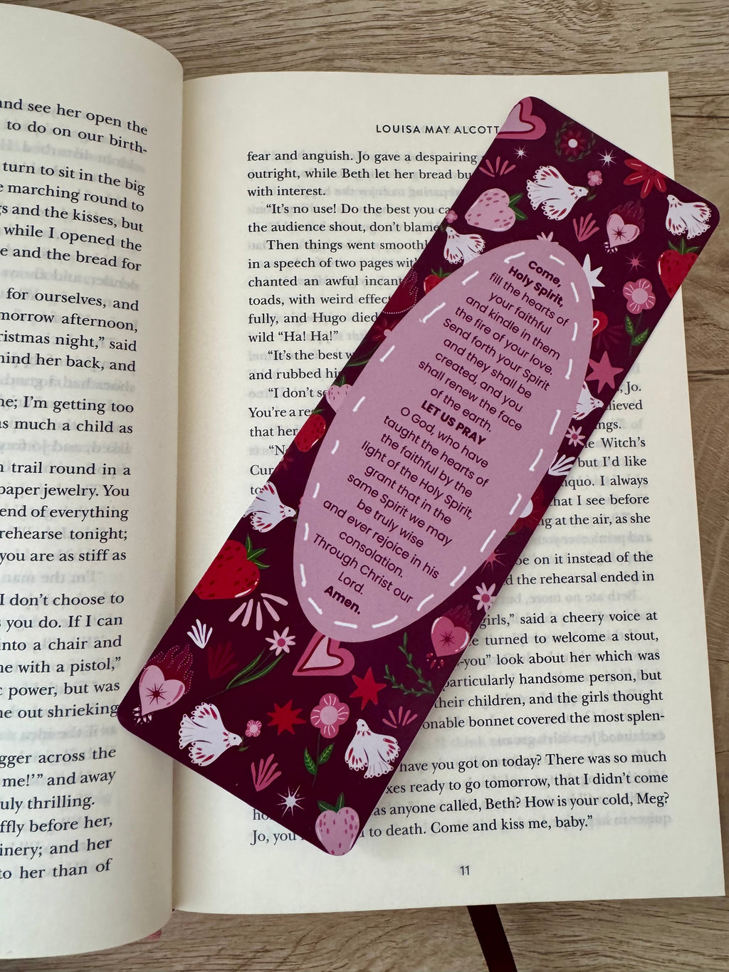 Holy Spirit prayer bookmark printed on glossy heavyweight cardstock (4 of 5)