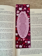 Holy Spirit prayer bookmark printed on glossy heavyweight cardstock