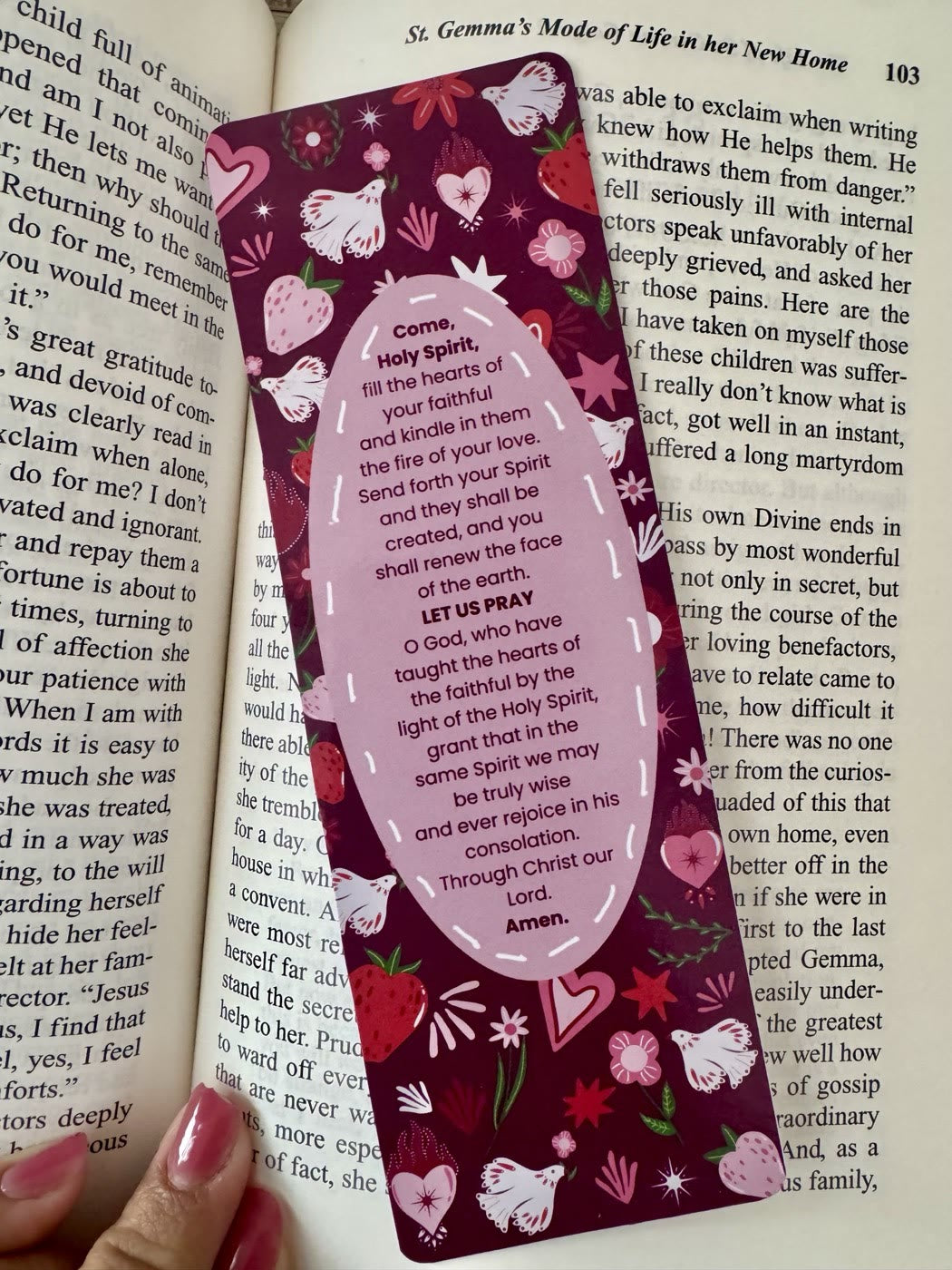 Prayer bookmarks